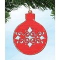 Designocracy Christmas Ball Wooden Ornament 99806O